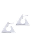 triangle hoop ピアス