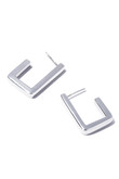 rectangle hoop ピアス