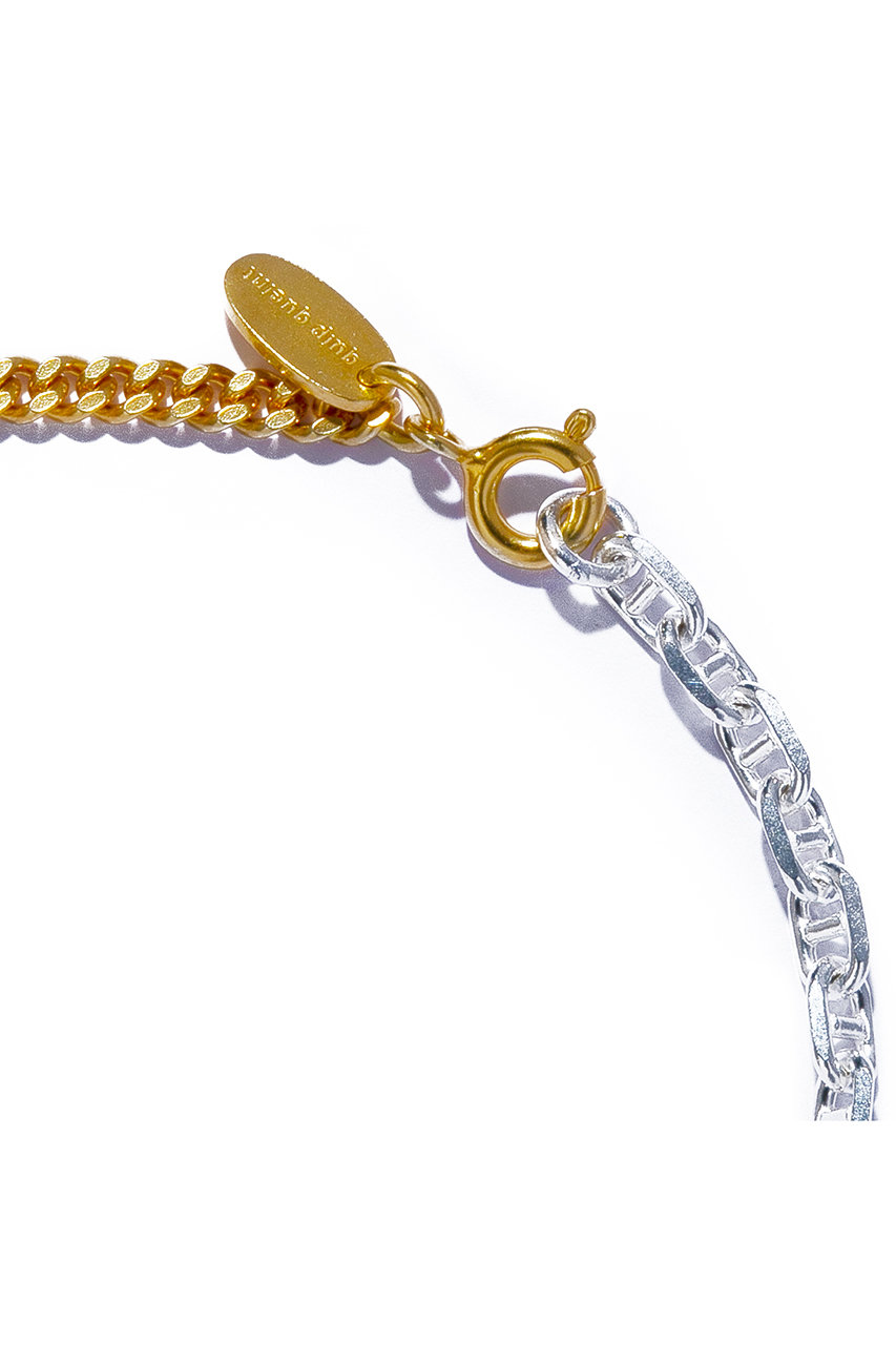 ブレスレット（シルバー・ゴールド） TIFFANY & CO. 18K925ダブルハートロープチェーンブレスレット