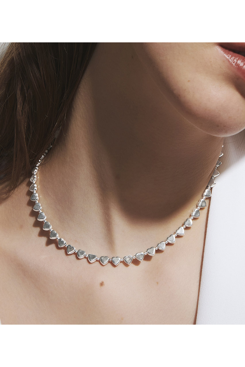 新品未使用　クイップクイエント　シルバーハートネックレス quip queint(クイップ クエイント)｜press heart ネックレス/シルバー