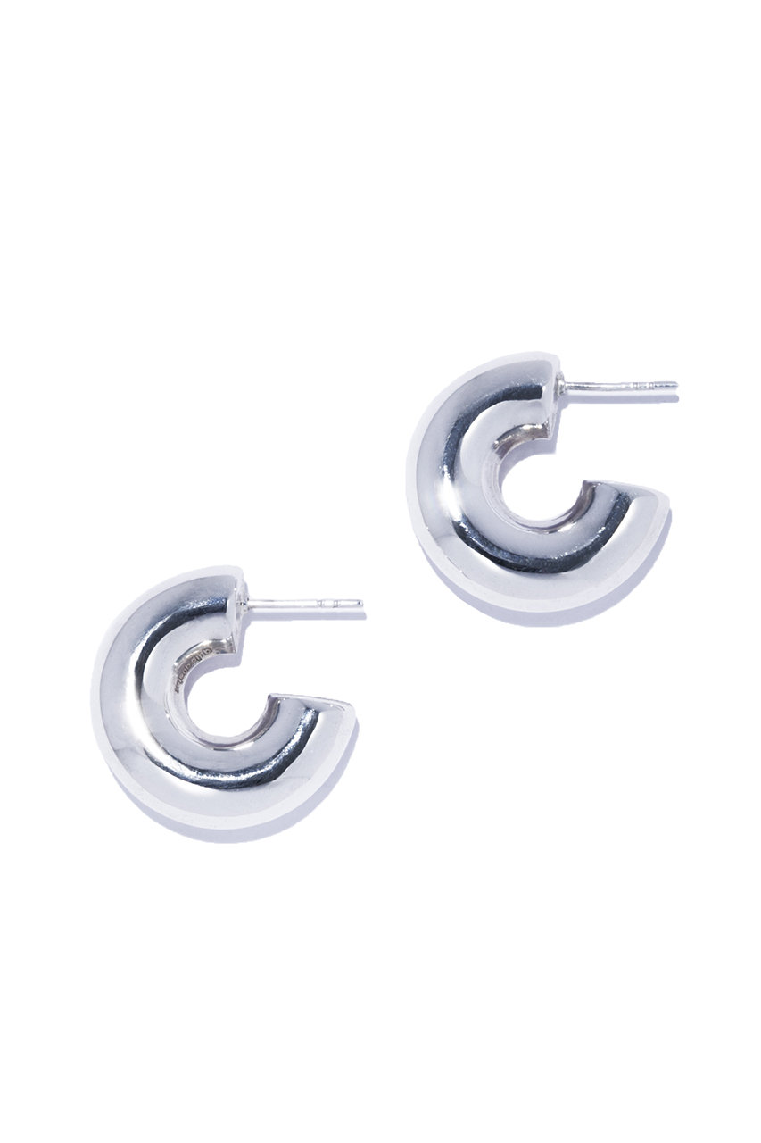 quip queint popo hoop ピアス M (シルバー, F) クイップ クエイント ELLE SHOP