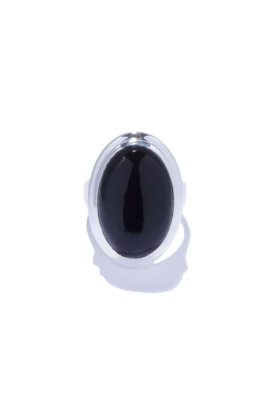 クイップ クエイント/quip queintの【予約販売】oval nebula リング(オニキス)(シルバー/QU282)