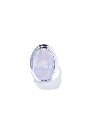 クイップ クエイント/quip queintの【予約販売】oval nebula リング (ムーンストーン)(150400/150401)