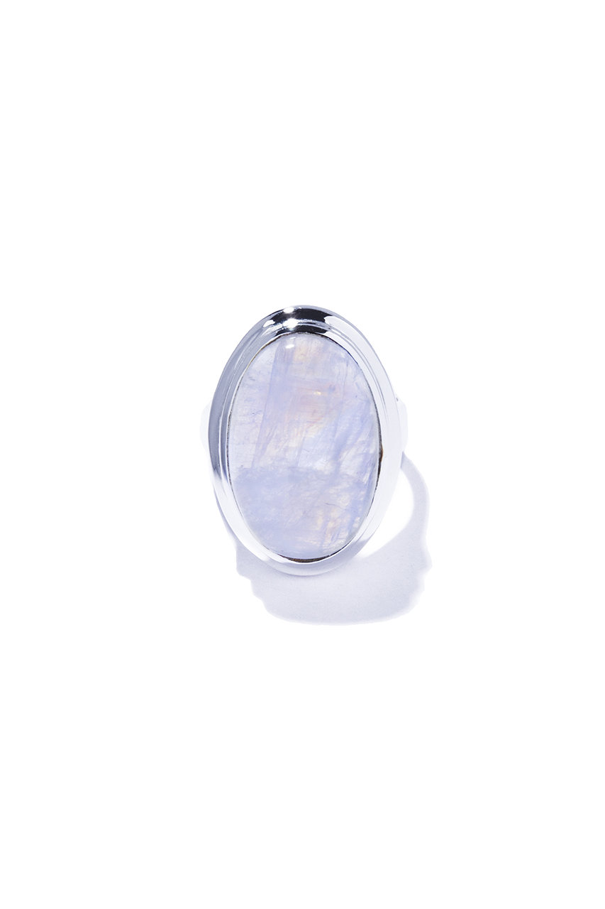クイップ クエイント/quip queintの【予約販売】oval nebula リング (ムーンストーン)(シルバー/QU283)