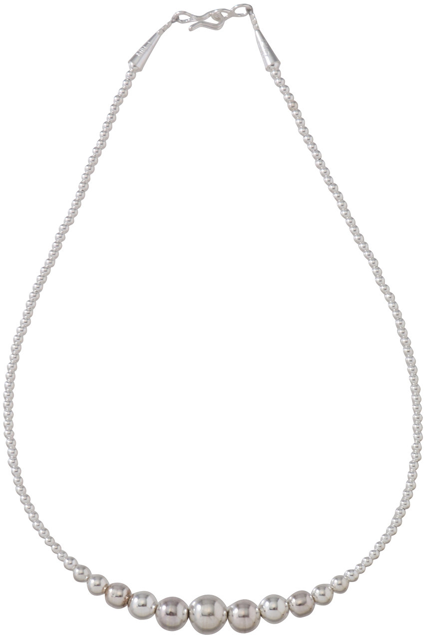 ERICKA NICOLAS BEGAY:ナバホシャイニーネックレス ERICKA NICOLAS BEGAY【6mm/45cm Shiny navajo pear