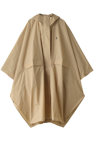 無地ポケッタブルポンチョ