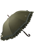 晴雨兼用エンブロイダリーフリルショート傘