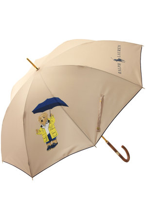 ポロ ラルフ ローレン（レイングッズ・アマガサ・ヒガサ）/POLO RALPH LAUREN（レイングッズ・雨傘・日傘）のRL婦人長傘ウーリーバックサテンプリントレインベア(149900/149901)