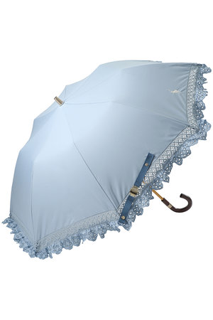 ポロ ラルフ ローレン(レイングッズ・アマガサ・ヒガサ)/POLO RALPH LAUREN(レイングッズ・雨傘・日傘)の晴雨兼用 楽折無地×エンブフリル傘(149900/149901)