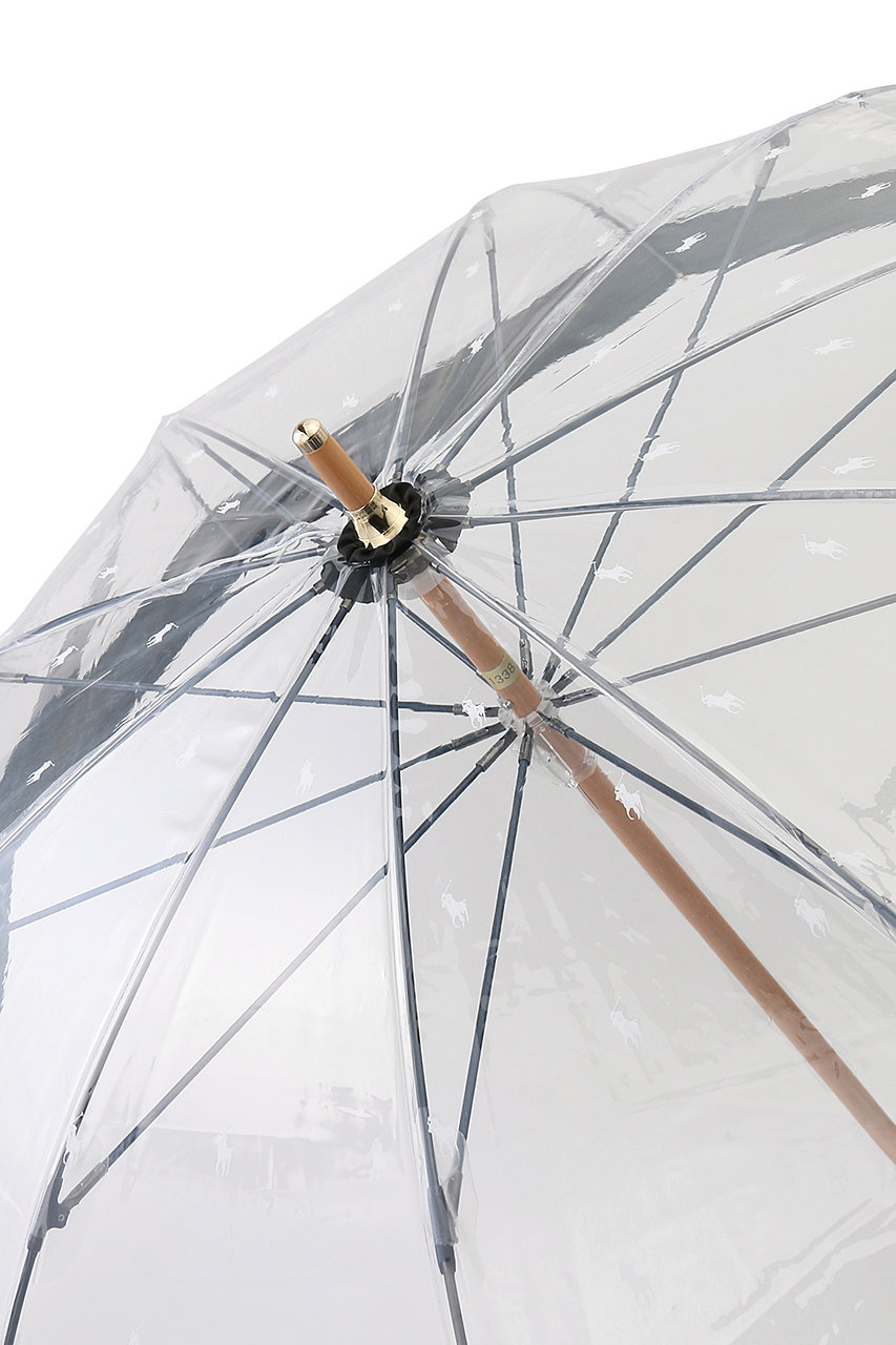 ポロポニー柄　ビニールプリント傘　長傘　クリア　ジャンプ傘　ラルフローレン POLO RALPH LAUREN(レイングッズ・雨傘・日傘)(ポロ ラルフ ローレン