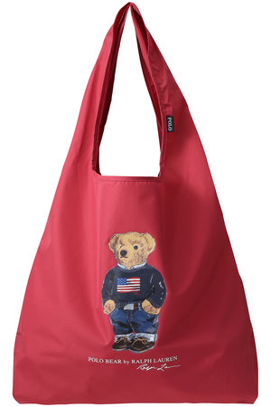 ポロ ラルフ ローレン(レイングッズ・アマガサ・ヒガサ)/POLO RALPH LAUREN(レイングッズ・雨傘・日傘)のフラッグベアプリントポケッタブルレイインバッグ(120100/120101)