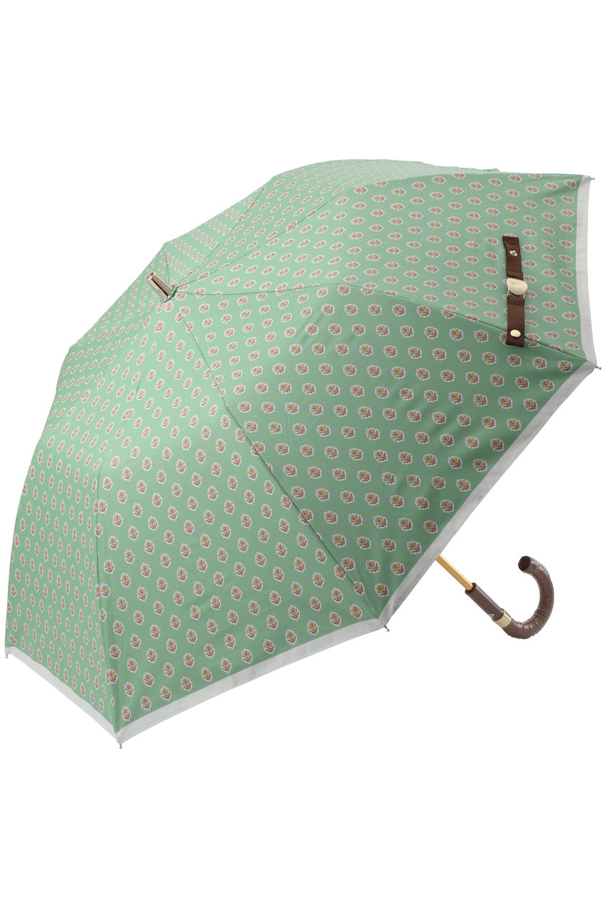 ポロ ラルフ ローレン(レイングッズ・アマガサ・ヒガサ)/POLO RALPH LAUREN(レイングッズ・雨傘・日傘)の【晴雨兼用】折畳傘小花プリント(グリーン/22-119-12337-51-81)