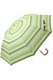 【晴雨兼用】折畳傘ボーダー柄 ポロ ラルフ ローレン(レイングッズ・アマガサ・ヒガサ)/POLO RALPH LAUREN(レイングッズ・雨傘・日傘) グリーン