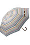 【晴雨兼用】折畳傘ボーダー柄 ポロ ラルフ ローレン(レイングッズ・アマガサ・ヒガサ)/POLO RALPH LAUREN(レイングッズ・雨傘・日傘) ラベンダー