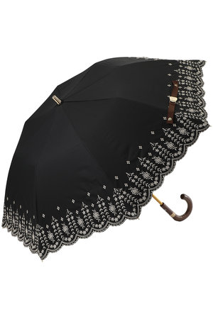 ポロ ラルフ ローレン(レイングッズ・アマガサ・ヒガサ)/POLO RALPH LAUREN(レイングッズ・雨傘・日傘)の【晴雨兼用】折畳傘フローラル刺繍(149900/149901)