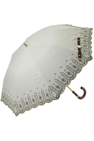 ポロ ラルフ ローレン(レイングッズ・アマガサ・ヒガサ)/POLO RALPH LAUREN(レイングッズ・雨傘・日傘)の【晴雨兼用】折畳傘フローラル刺繍(149900/149901)