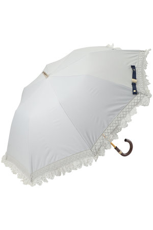 ポロ ラルフ ローレン(レイングッズ・アマガサ・ヒガサ)/POLO RALPH LAUREN(レイングッズ・雨傘・日傘)の【晴雨兼用】折畳傘エンブフリル(149900/149901)