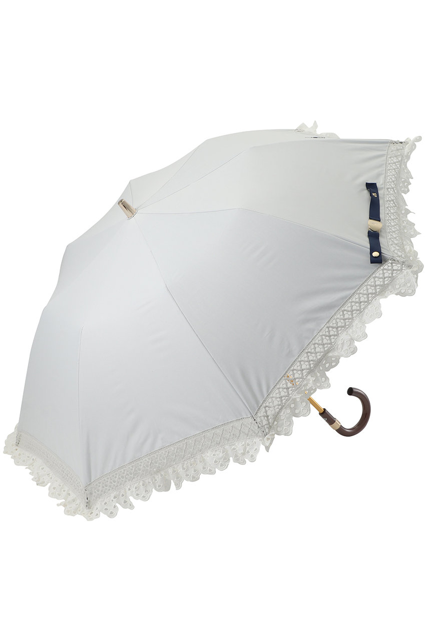 ポロ ラルフ ローレン(レイングッズ・アマガサ・ヒガサ)/POLO RALPH LAUREN(レイングッズ・雨傘・日傘)の【晴雨兼用】折畳傘エンブフリル(オフホワイト/22-119-12342-51-74)