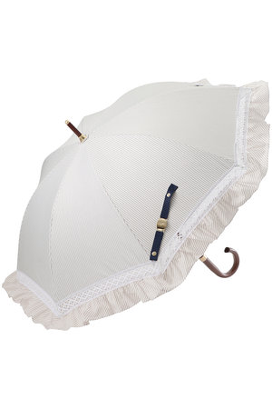 ポロ ラルフ ローレン(レイングッズ・アマガサ・ヒガサ)/POLO RALPH LAUREN(レイングッズ・雨傘・日傘)の【晴雨兼用】長傘ストライプフリル(149900/149901)