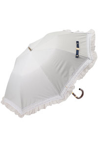 新品　ポロラルフローレン　フリル傘　晴雨兼用　ベージュ POLO RALPH LAUREN（レイングッズ・雨傘・日傘）(ポロ ラルフ ローレン