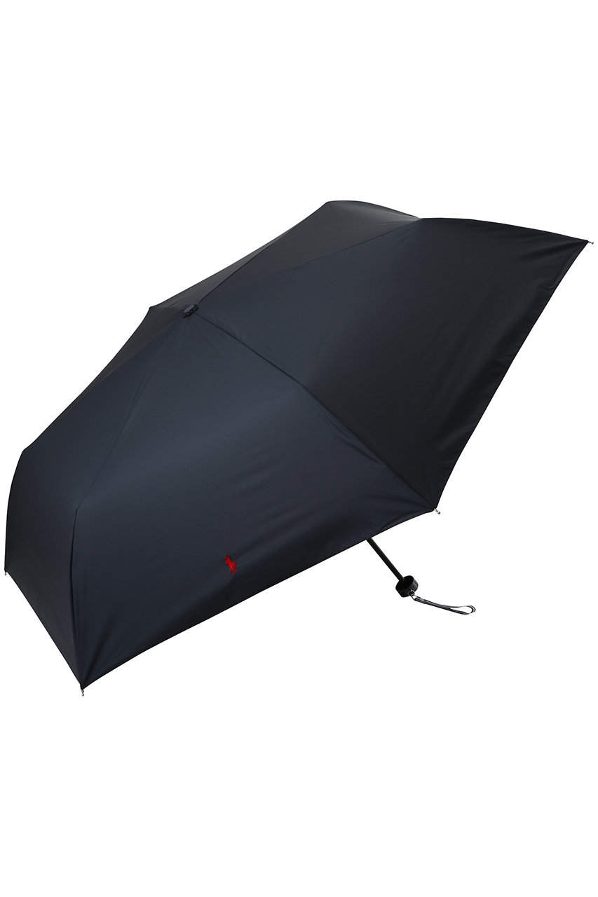 ポロ ラルフ ローレン(レイングッズ・アマガサ・ヒガサ)/POLO RALPH LAUREN(レイングッズ・雨傘・日傘)の【晴雨兼用】折畳傘PP刺繍(ネイビーブルー/21-119-11372-02-90)