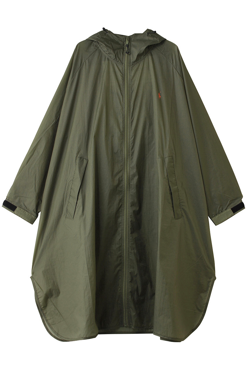 ポロ ラルフ ローレン(レイングッズ・アマガサ・ヒガサ)/POLO RALPH LAUREN(レイングッズ・雨傘・日傘)のナイロンワッシャー20D コンパクトレインコート(カーキー/23-119-13335-00-74)