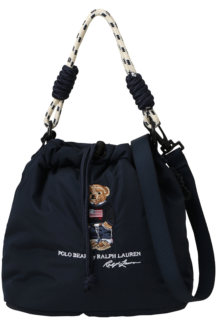ポロ ラルフ ローレン(レイングッズ・アマガサ・ヒガサ)/POLO RALPH LAUREN(レイングッズ・雨傘・日傘)の撥水ショルダーBAGロゴ刺繍(ネイビーブルー/23-119-13339-08-83)