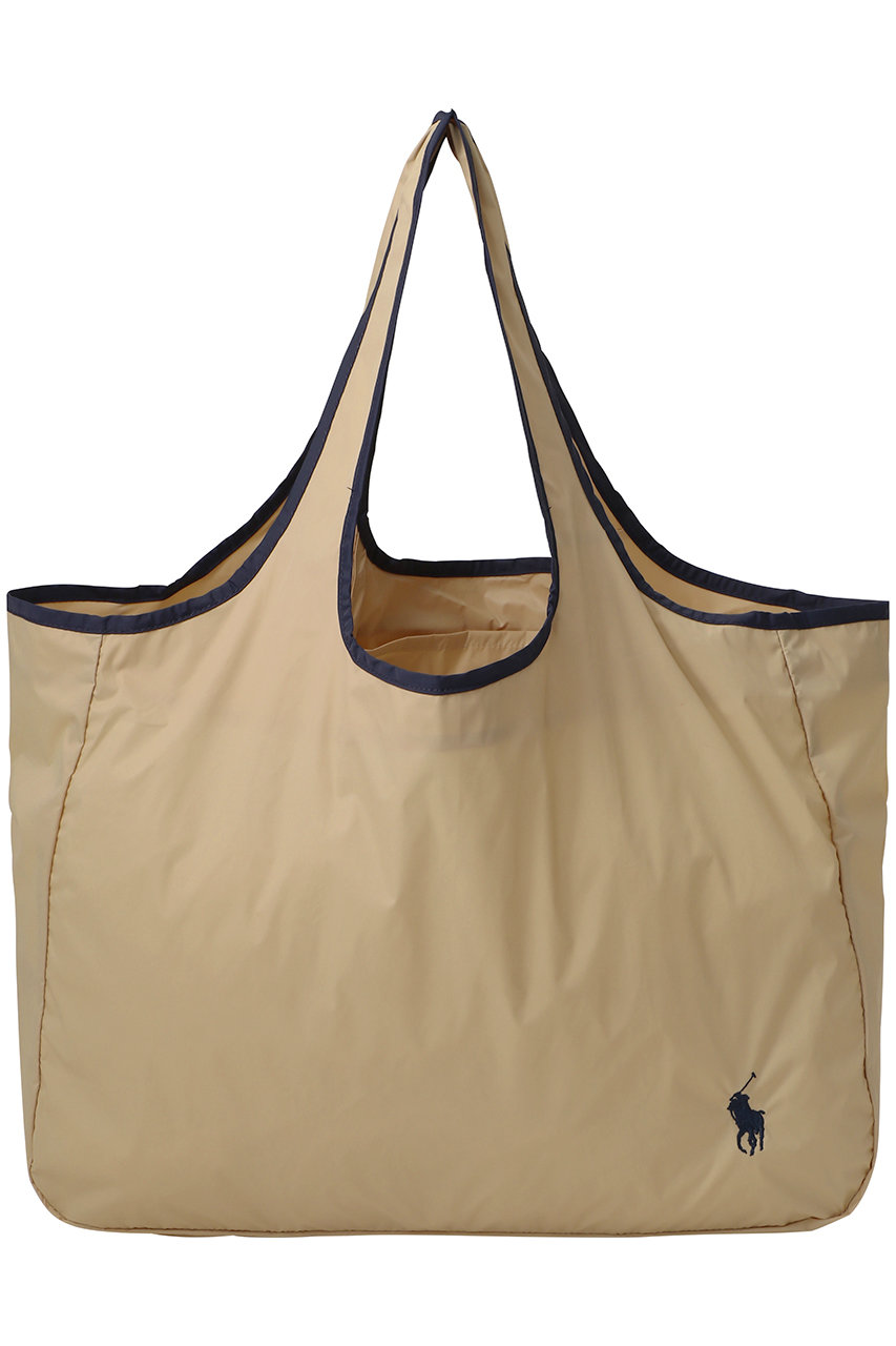 ポロ ラルフ ローレン(レイングッズ・アマガサ・ヒガサ)/POLO RALPH LAUREN(レイングッズ・雨傘・日傘)のポーチツキレインバッグ　PP刺繍(ベージュ/23-119-13357-08-74)