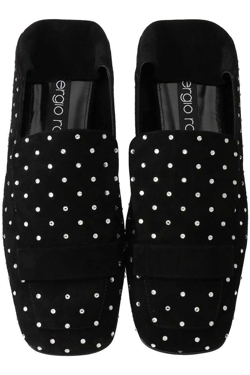 セルジオロッシ Sergio Rossi SR1 ブラック 37 1/2 Sergio Rossi(セルジオ ロッシ)｜sr1 2way ビジュースリッパ