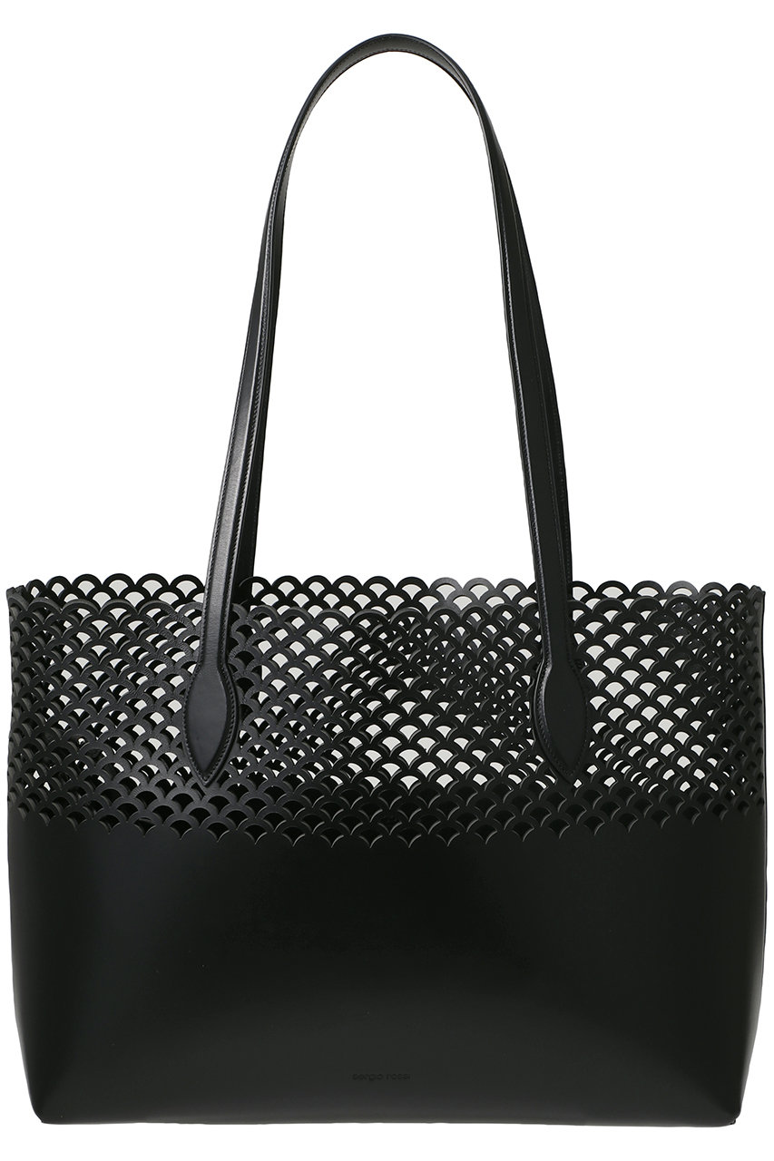 Sergio Rossi srMERMAID TOTE (ブラック, F) セルジオ ロッシ ELLE SHOP