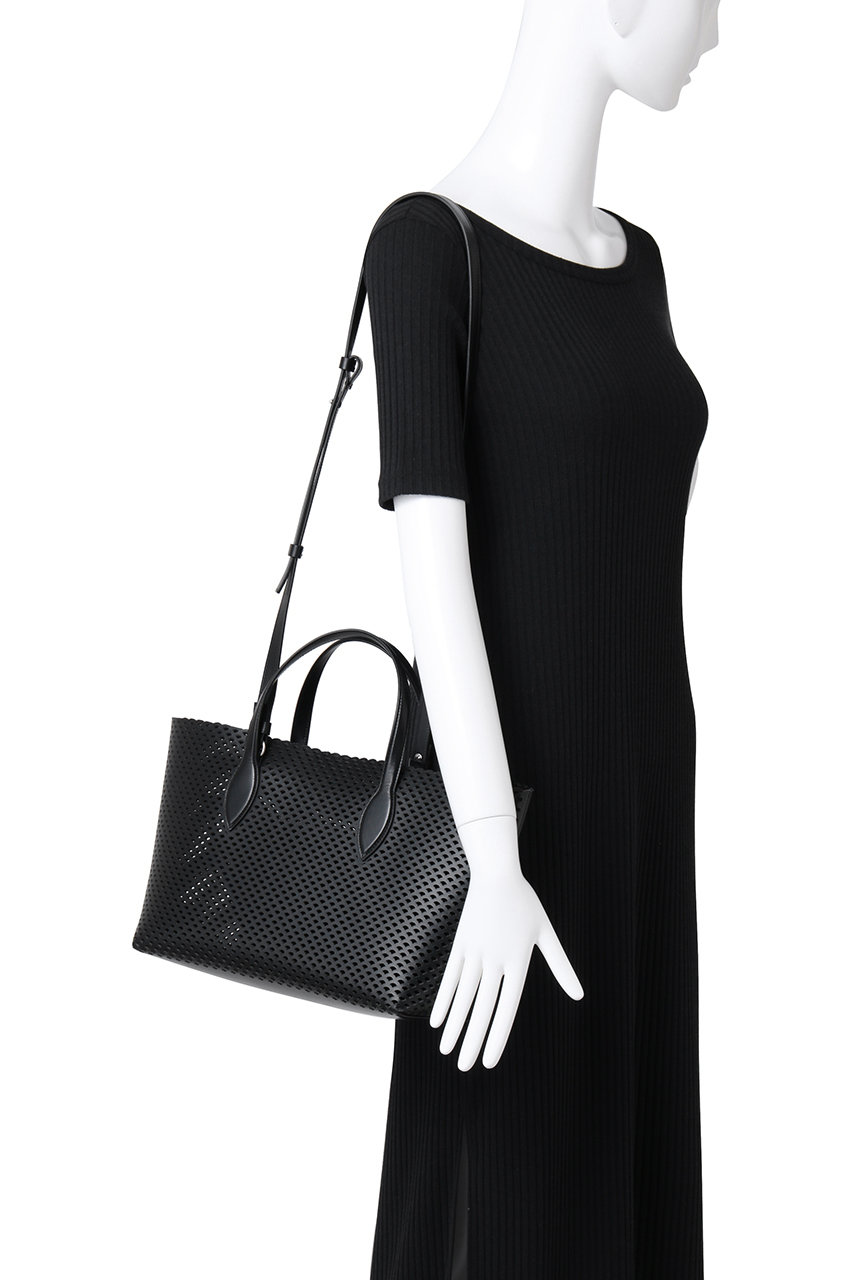 【★完売必至★】SERGIO ROSSI ☆ sr Micro Mermaid トート Tote/Shopping ブラック サイズ: 44cm x h29.5cm x 12cm, sr