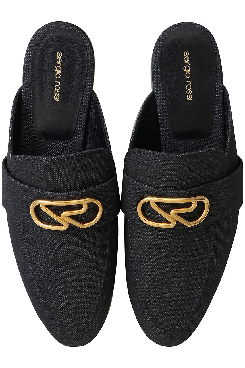 Sergio Rossi SURGE サボ (インディゴ, 37(24)) セルジオ ロッシ ELLE SHOP Sergio Rossi SURGE サボ (インディゴ, 37(24)) セルジオ ロッシ ELLE SHOP