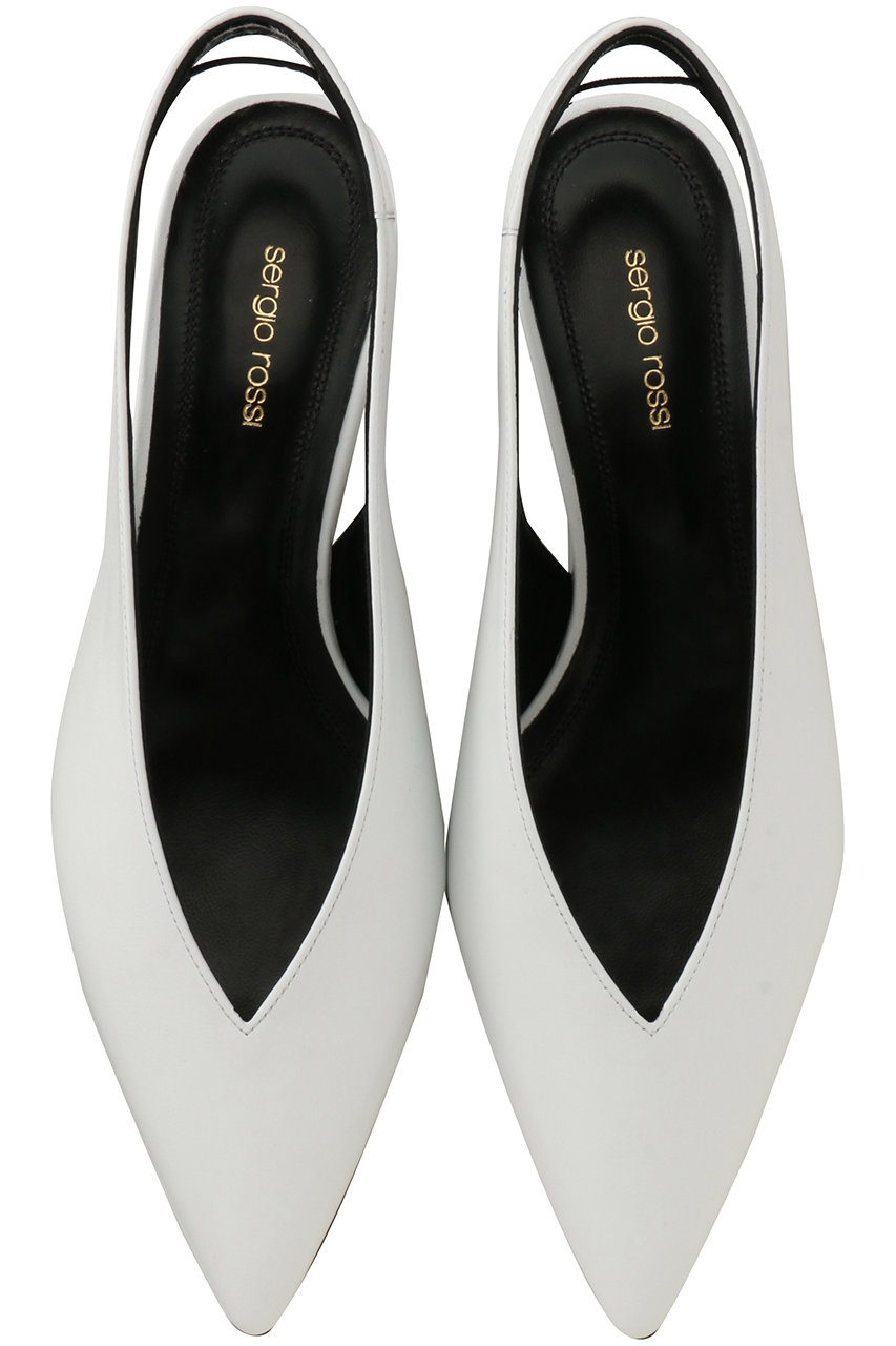 Sergio Rossi(セルジオ ロッシ)｜BEAK スリングバック/ホワイト の通販