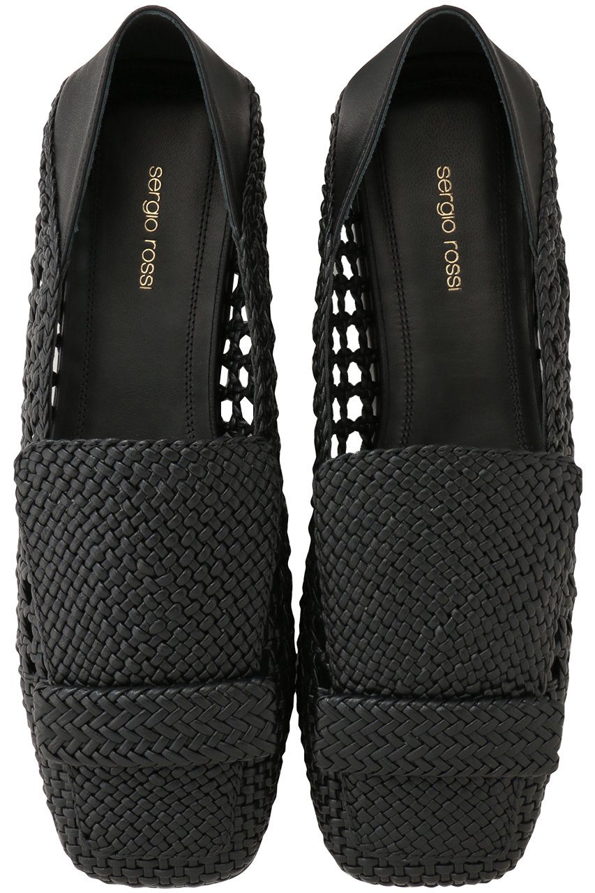 セルジオ ロッシ/Sergio Rossiのsr1 BRAID スリッパ(ブラック/B14740MFL430)