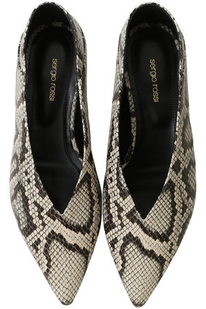 セルジオ ロッシ/Sergio RossiのBEAK フラット(130400/130401)