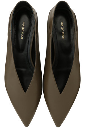 セルジオ ロッシ/Sergio RossiのBEAK フラット(130400/130401)