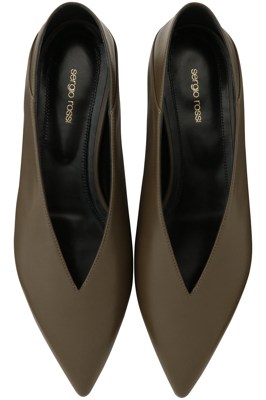 セルジオ ロッシ/Sergio RossiのBEAK フラット(ウォールナッツブラウン/B14650MMVN13)