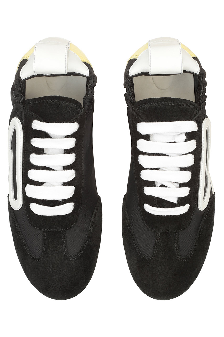 セルジオ ロッシ/Sergio Rossiの【予約販売】srRUSH スニーカー(ブラック/カモミール/B14830MFL424)