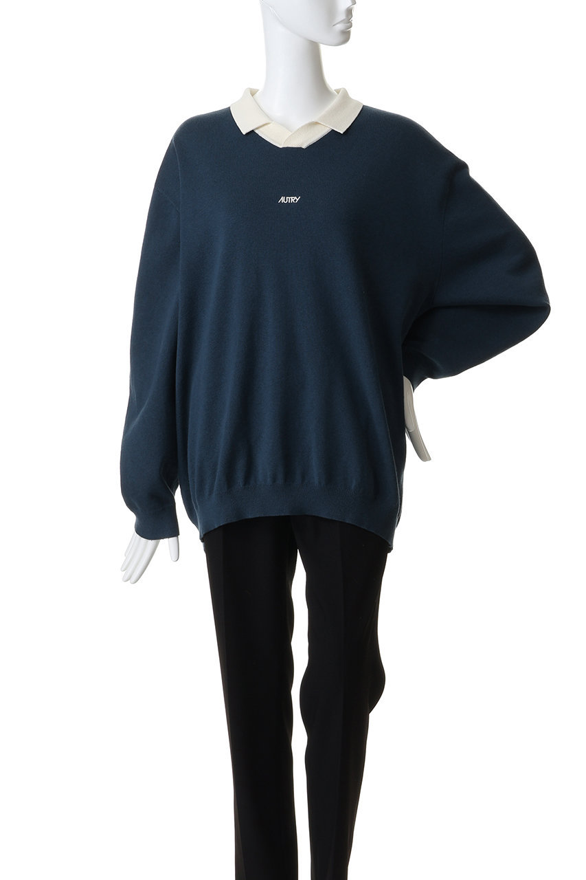 AUTRY(オートリー)｜POLO スウェット/ブルー の通販｜ELLESHOP・(エル