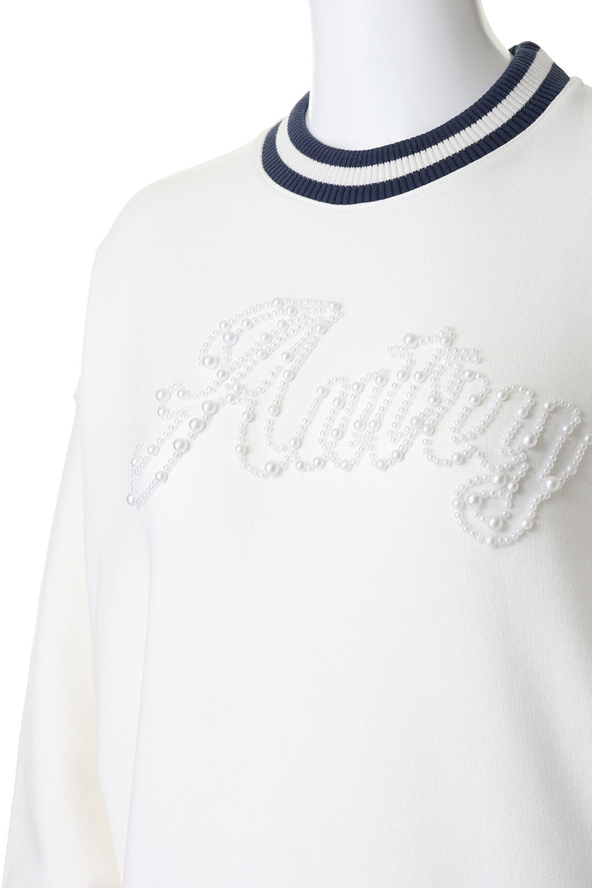 AUTRY(オートリー)｜パールロゴスウェット/ホワイト の通販｜ELLESHOP