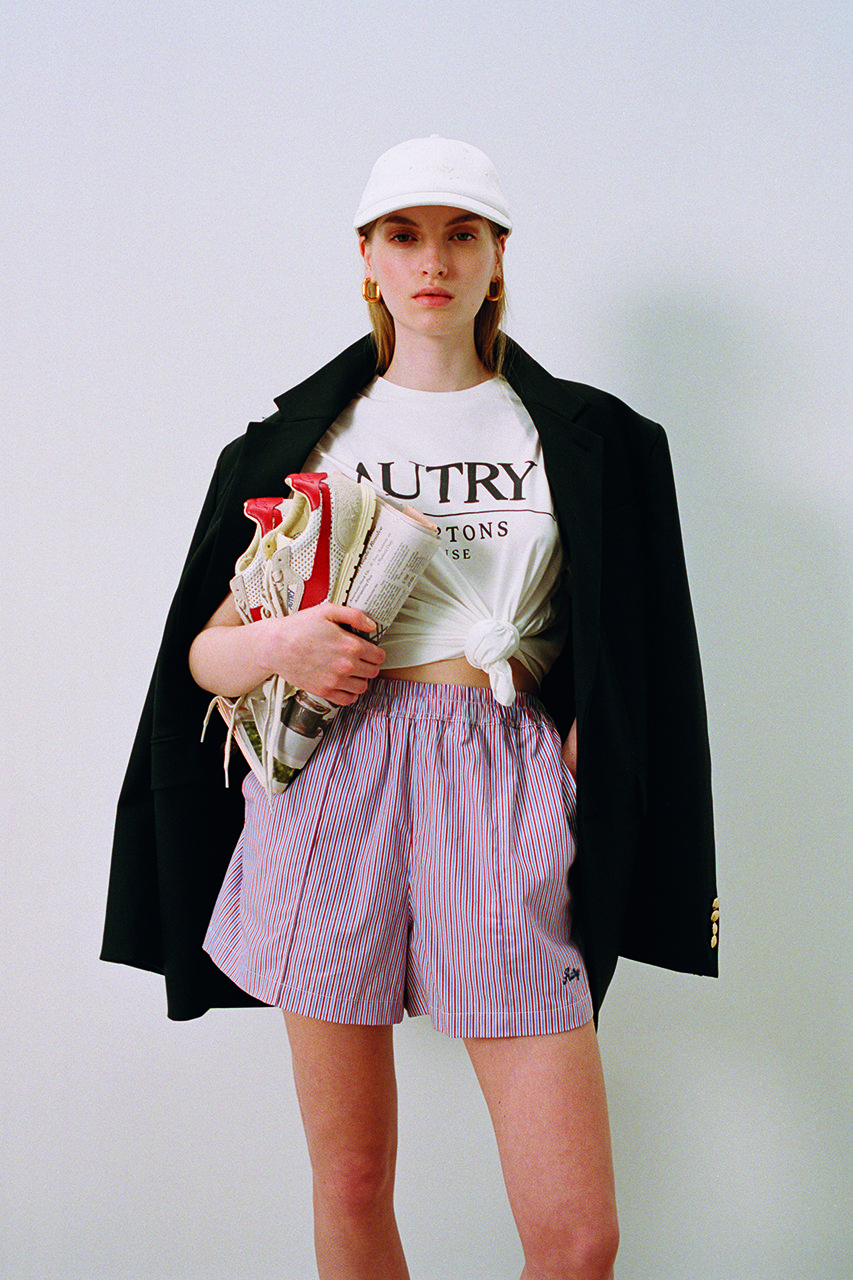 AUTRY(オートリー)｜ロゴTシャツ/ホワイト の通販｜ELLESHOP・(エル