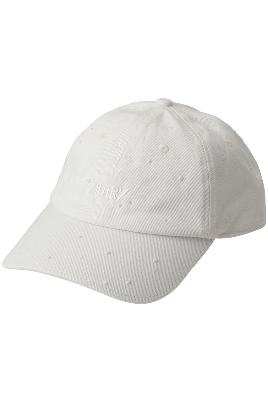 オートリー/AUTRYの【予約販売】パール付きロゴキャップ(ホワイト/ACPU 076W)