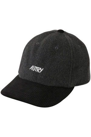 オートリー/AUTRYのウール×コーデュロイロゴキャップ