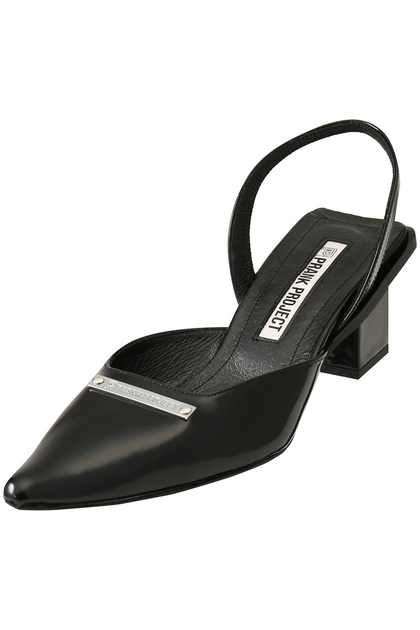 ＜ELLE SHOP＞ PRANK PROJECT ポインテッドスリングバックミュール/Pointed Sling Back Mules (BLK(ブラック) 35.5(約22.5cm)) プランク プロジェクト ELLE SHOP