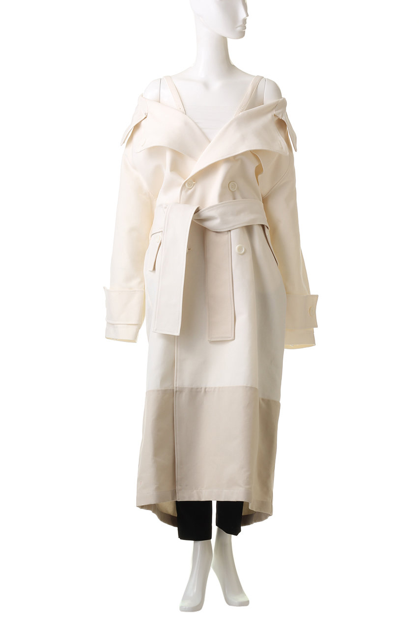 コットンダブルクロスオーバートレンチコート / Cotton Double Cloths Over Trench Coat