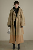 コットンダブルクロスオーバートレンチコート / Cotton Double Cloths Over Trench Coat