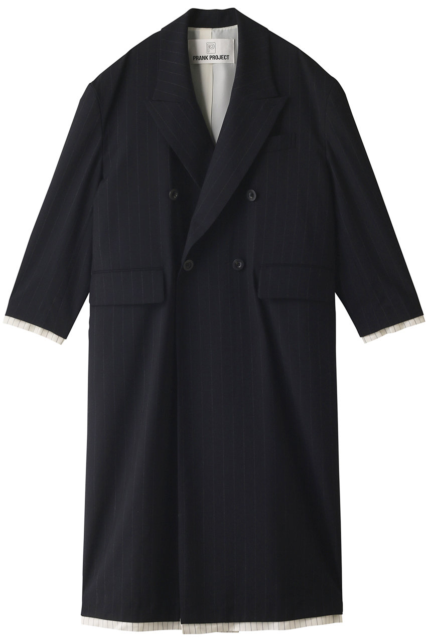 プランク プロジェクト/PRANK PROJECTのピークドカラービッグチェスターコート / Peaked Collar Big Chester Coat(NVY(ネイビー)/31231165201)