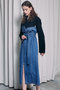 テーラードデニムワンピース / Tailored Denim Dress プランク プロジェクト/PRANK PROJECT BLU(ブルー)