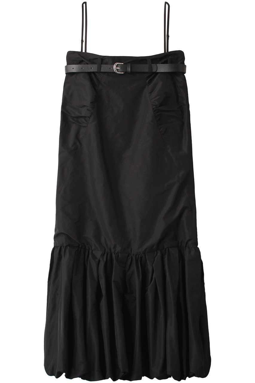 ＜ELLE SHOP＞ PRANK PROJECT 2WAYタフタストラップワンピース / Two-way Taffeta Shoulder Strap Dress (BLK(ブラック) FREE) プランク プロジェクト ELLE SHOP