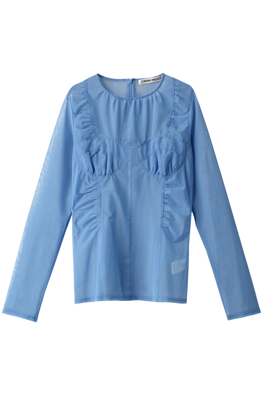 PRANK PROJECT ブラカップチュールトップ / Barassiere Cup Tulle Top (BLU(ブルー), FREE) プランク プロジェクト ELLE SHOP PRANK PROJECT ブラカップチュールトップ / Barassiere Cup Tulle Top (BLU(ブルー), FREE) プランク プロジェクト ELLE SHOP